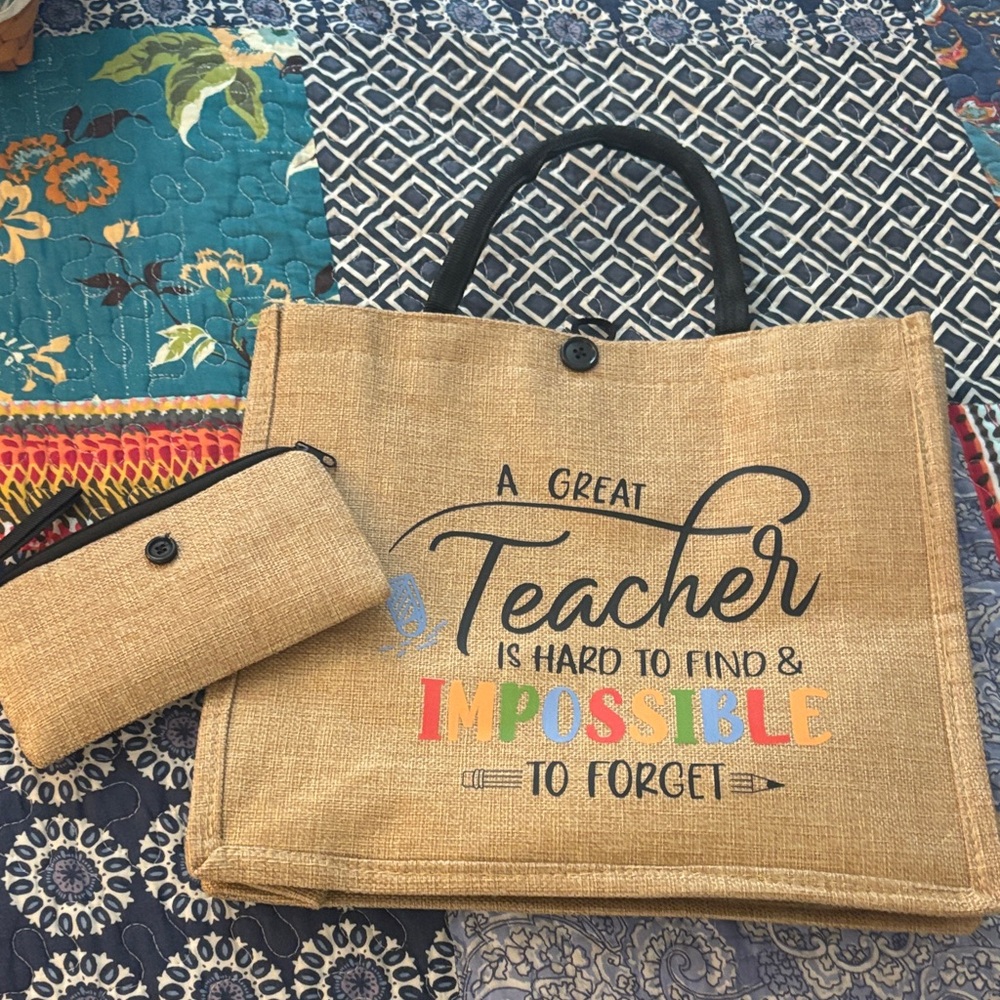 Teacher gift Bag and zip wallet